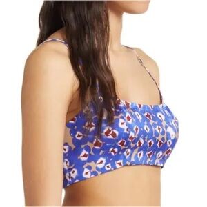 Vibrant Blue Animal Print Crop Top